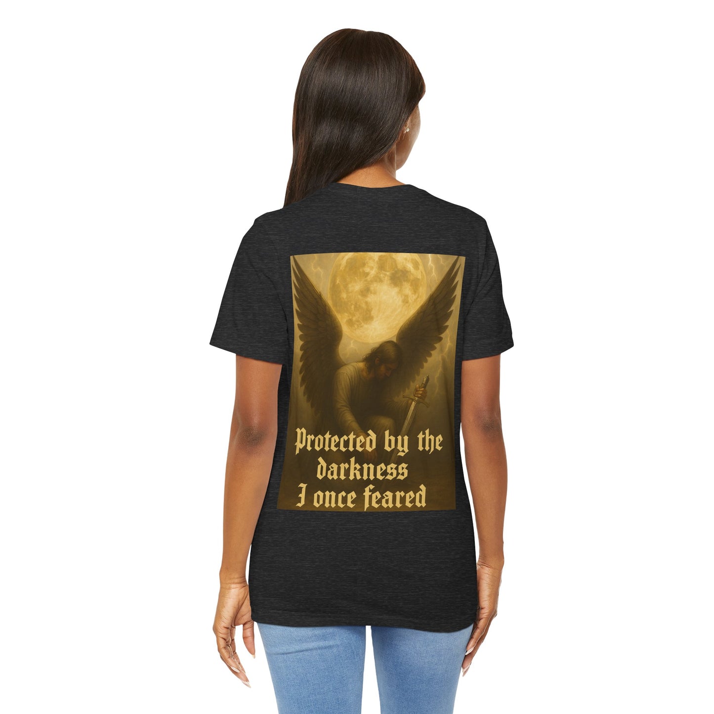 Dark Fantasy Unisex Tee - Shadows That Watch, Protector Shirt, Gothic T-Shirt, Statement Tee, Edgy Wear
