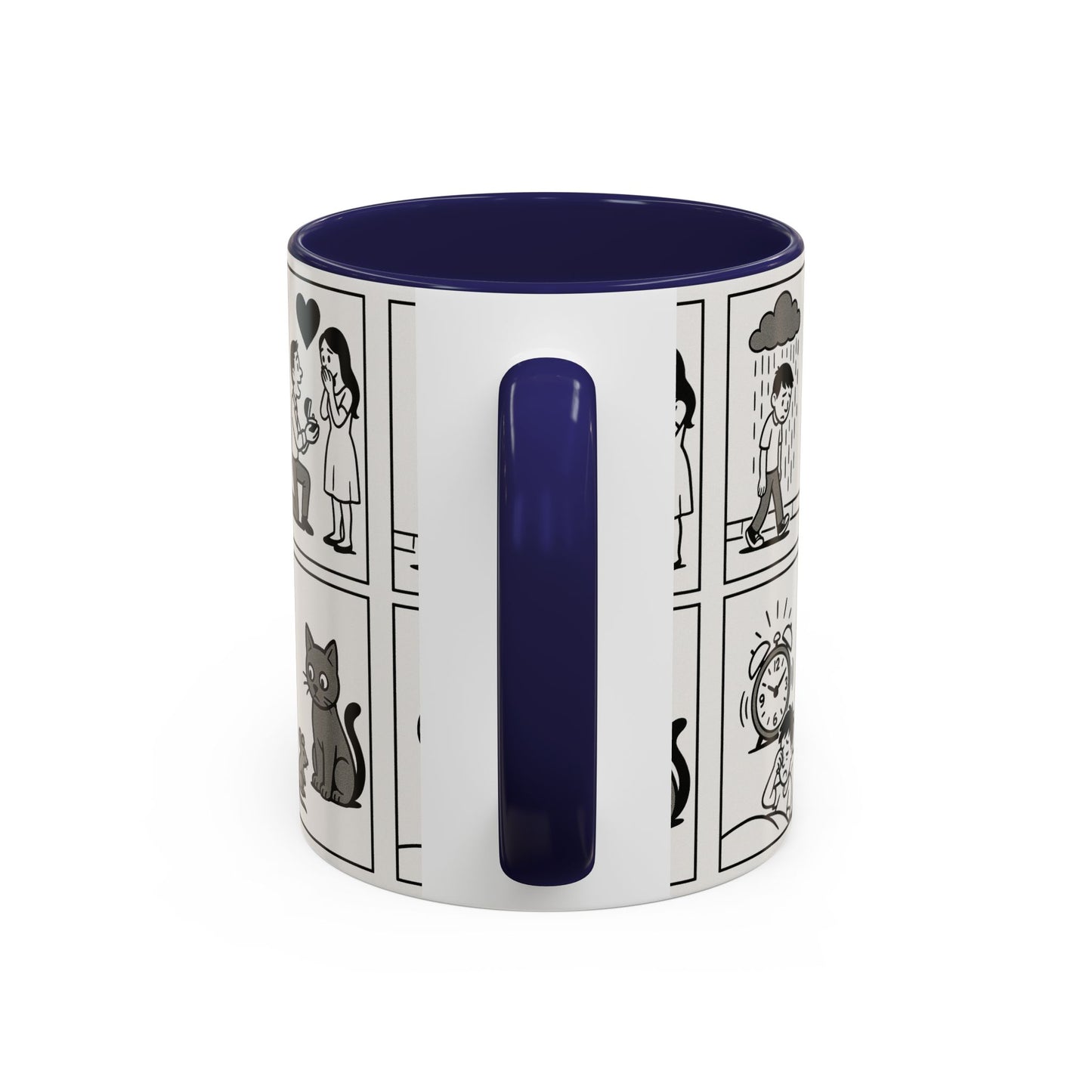 Whimsical Comic Coffee Mug | Funny Gift for Cat Lovers, Unique Kitchen Decor, Perfect for Birthdays or Anniversaries, 11oz & 15oz