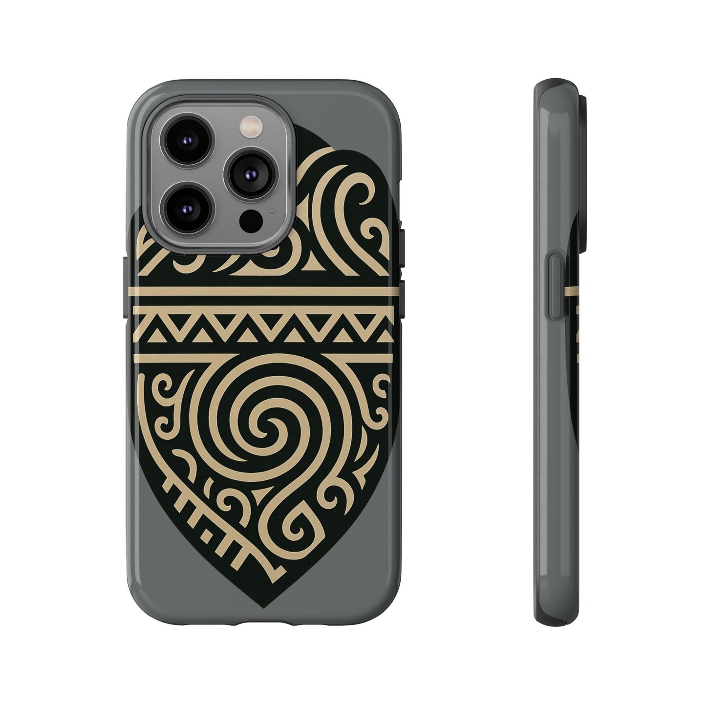 Tribal Shield Phone Case, Tough Cases, Boho Style, Unique Gift for Her, Protective Cover for iPhone, Vintage Design