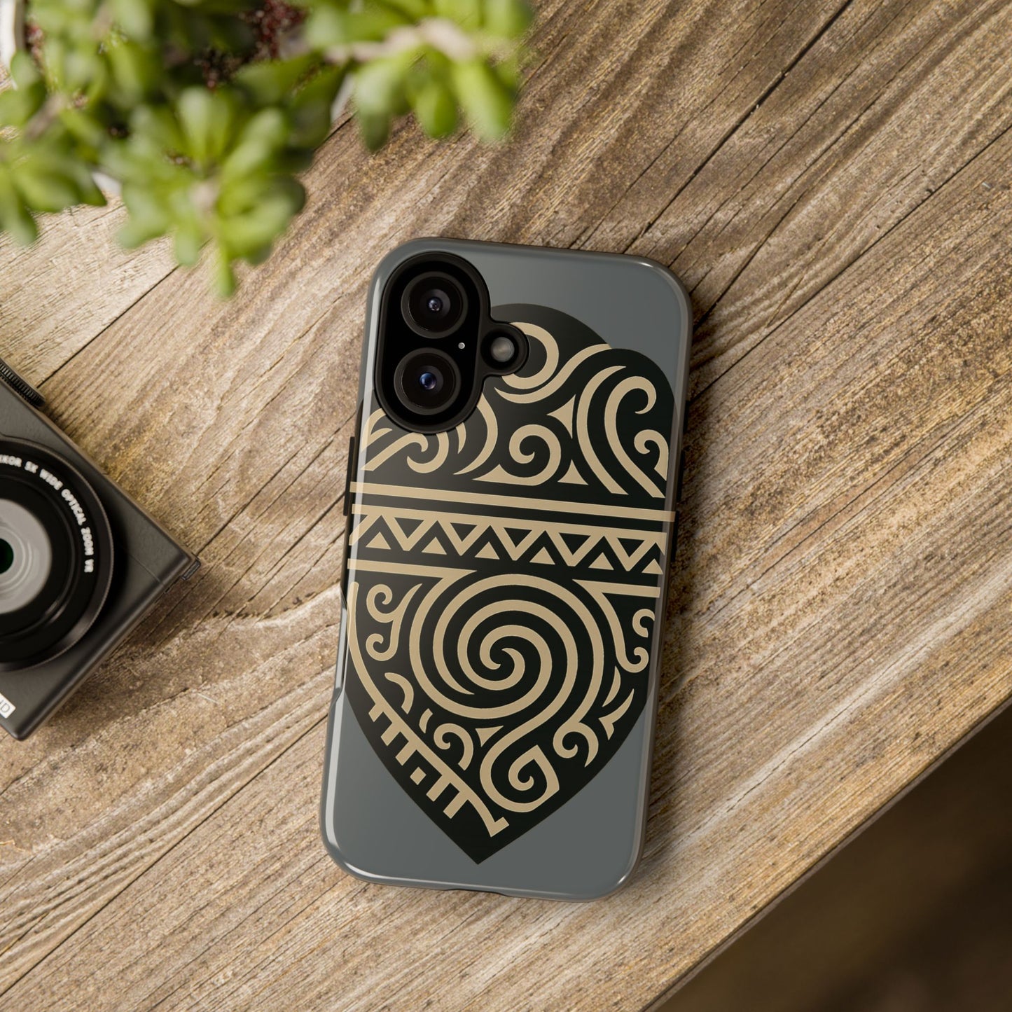 Tribal Shield Phone Case, Tough Cases, Boho Style, Unique Gift for Her, Protective Cover for iPhone, Vintage Design