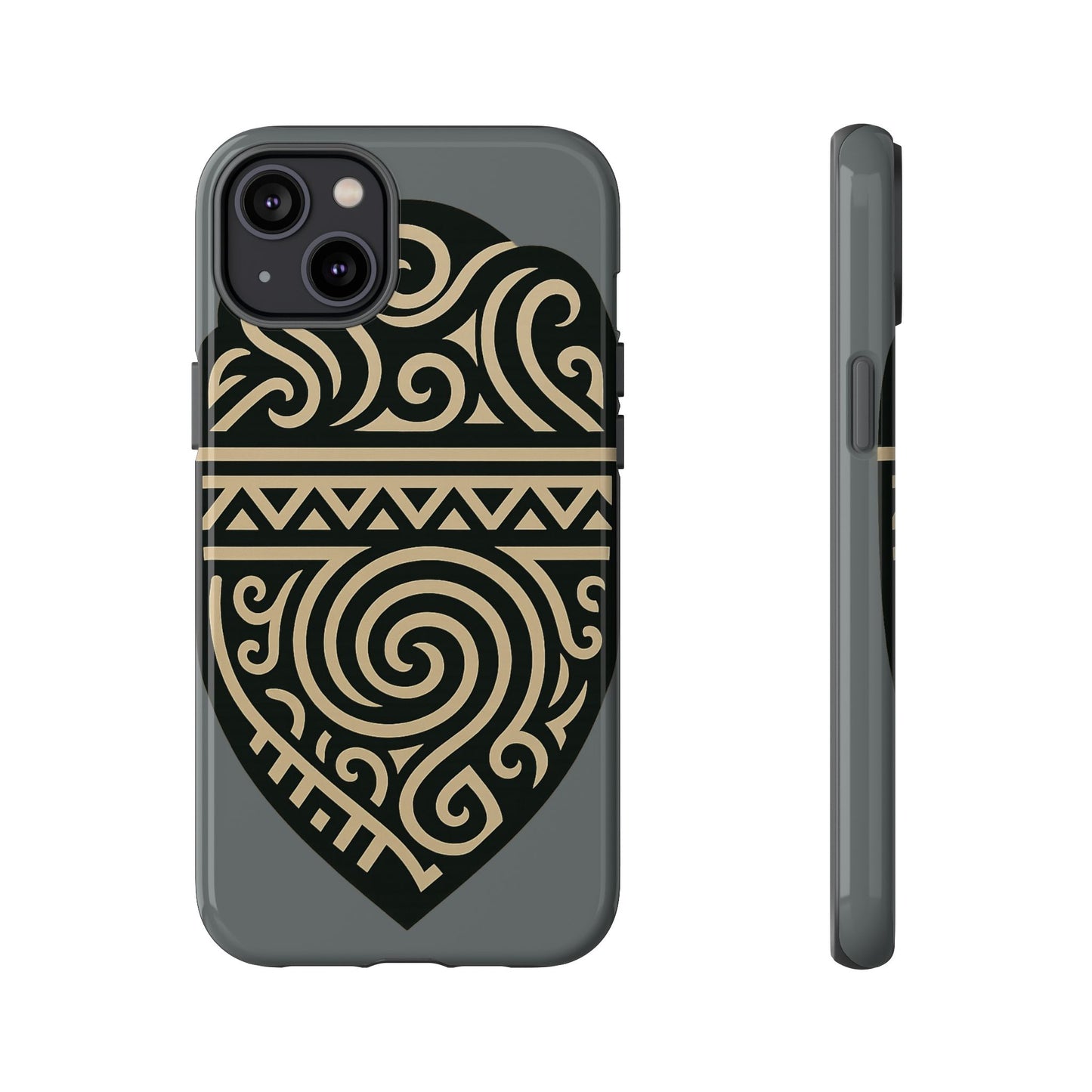 Tribal Shield Phone Case, Tough Cases, Boho Style, Unique Gift for Her, Protective Cover for iPhone, Vintage Design