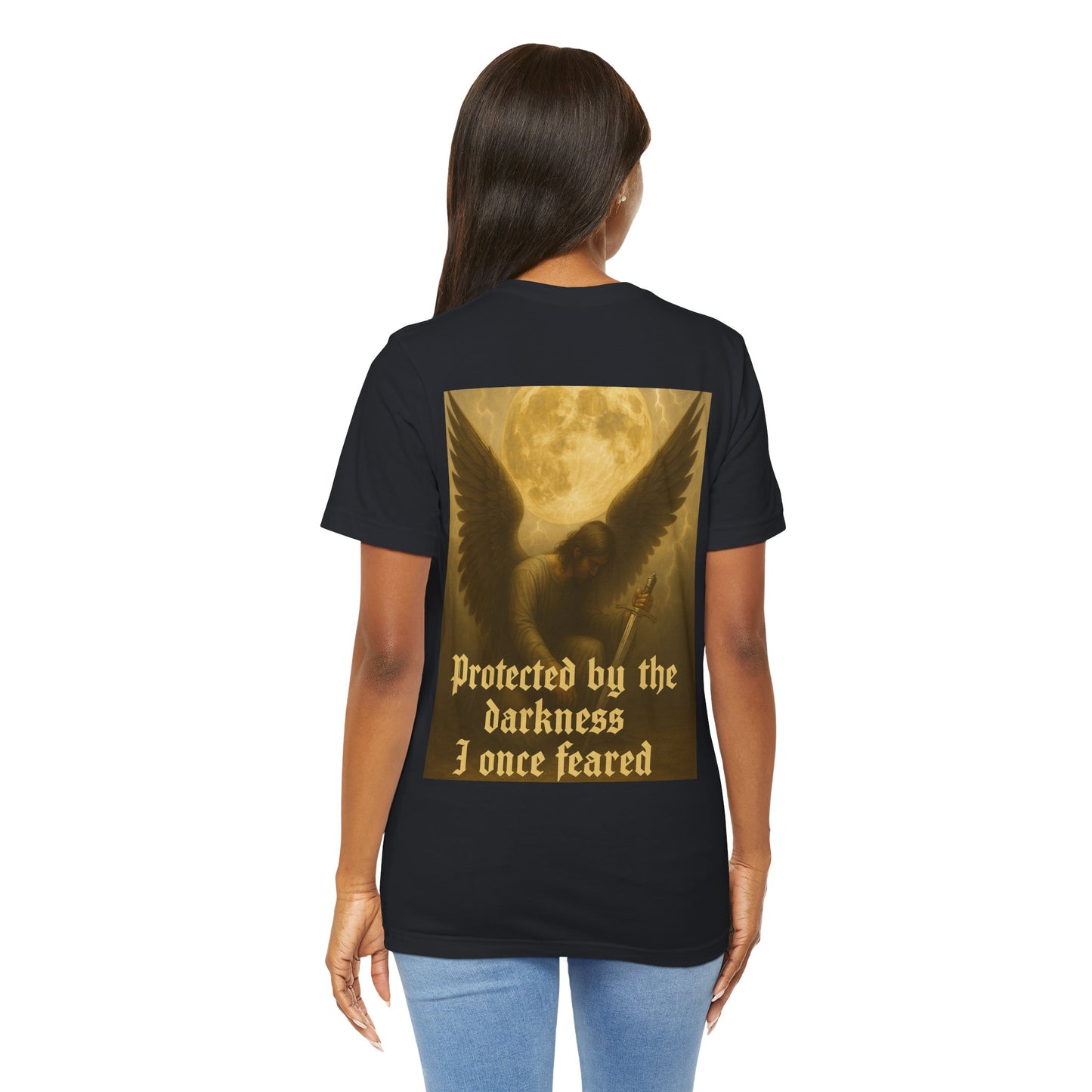 Dark Fantasy Unisex Tee - Shadows That Watch, Protector Shirt, Gothic T-Shirt, Statement Tee, Edgy Wear