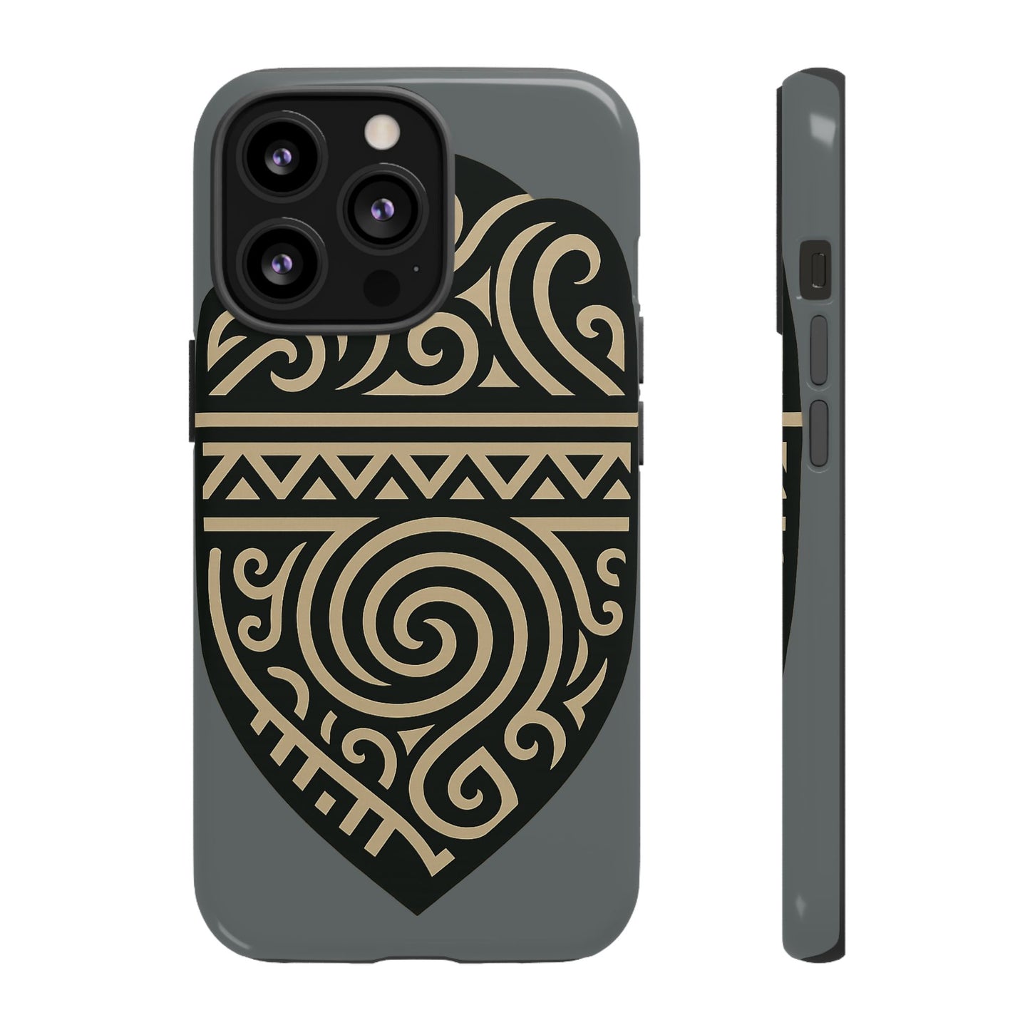Tribal Shield Phone Case, Tough Cases, Boho Style, Unique Gift for Her, Protective Cover for iPhone, Vintage Design