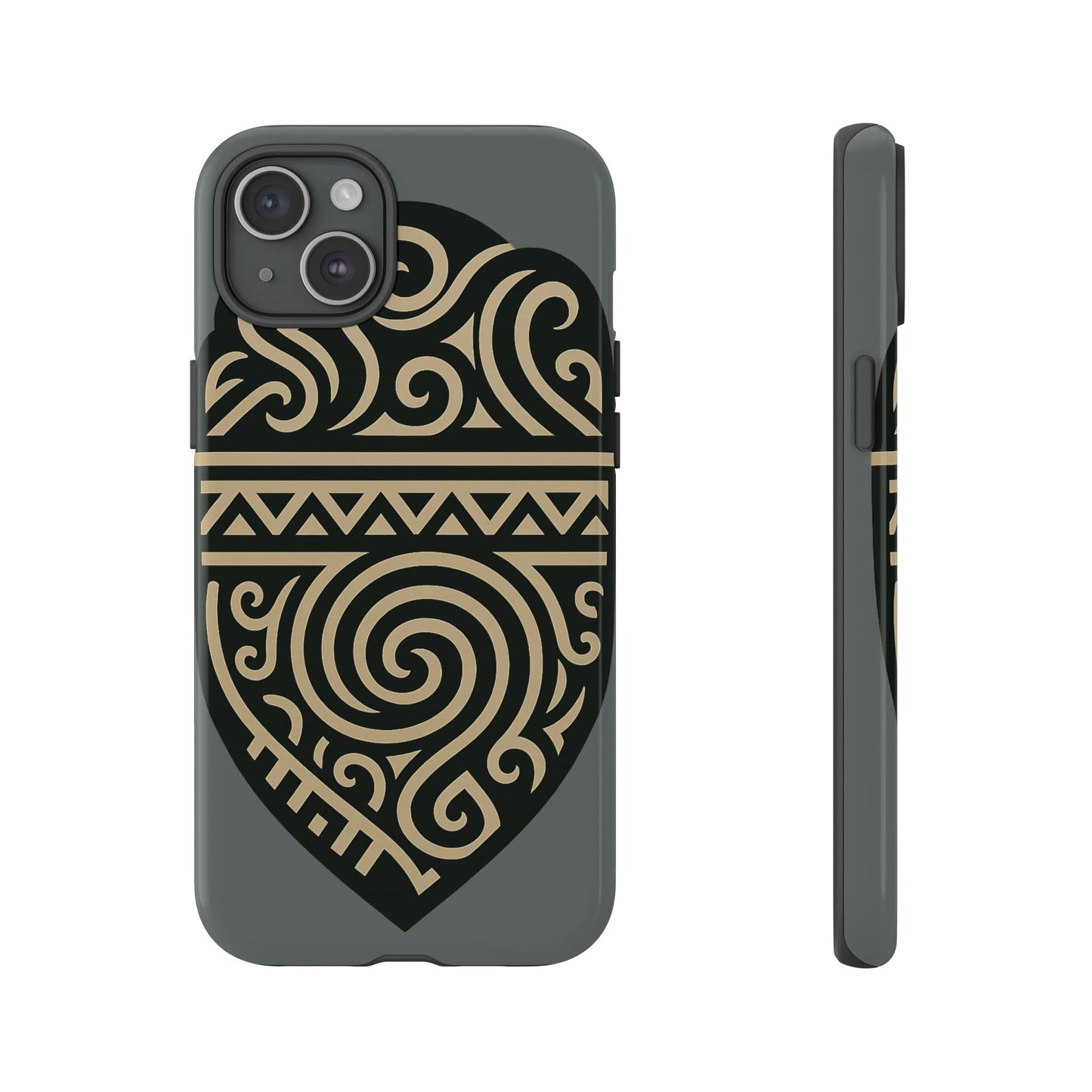 Tribal Shield Phone Case, Tough Cases, Boho Style, Unique Gift for Her, Protective Cover for iPhone, Vintage Design