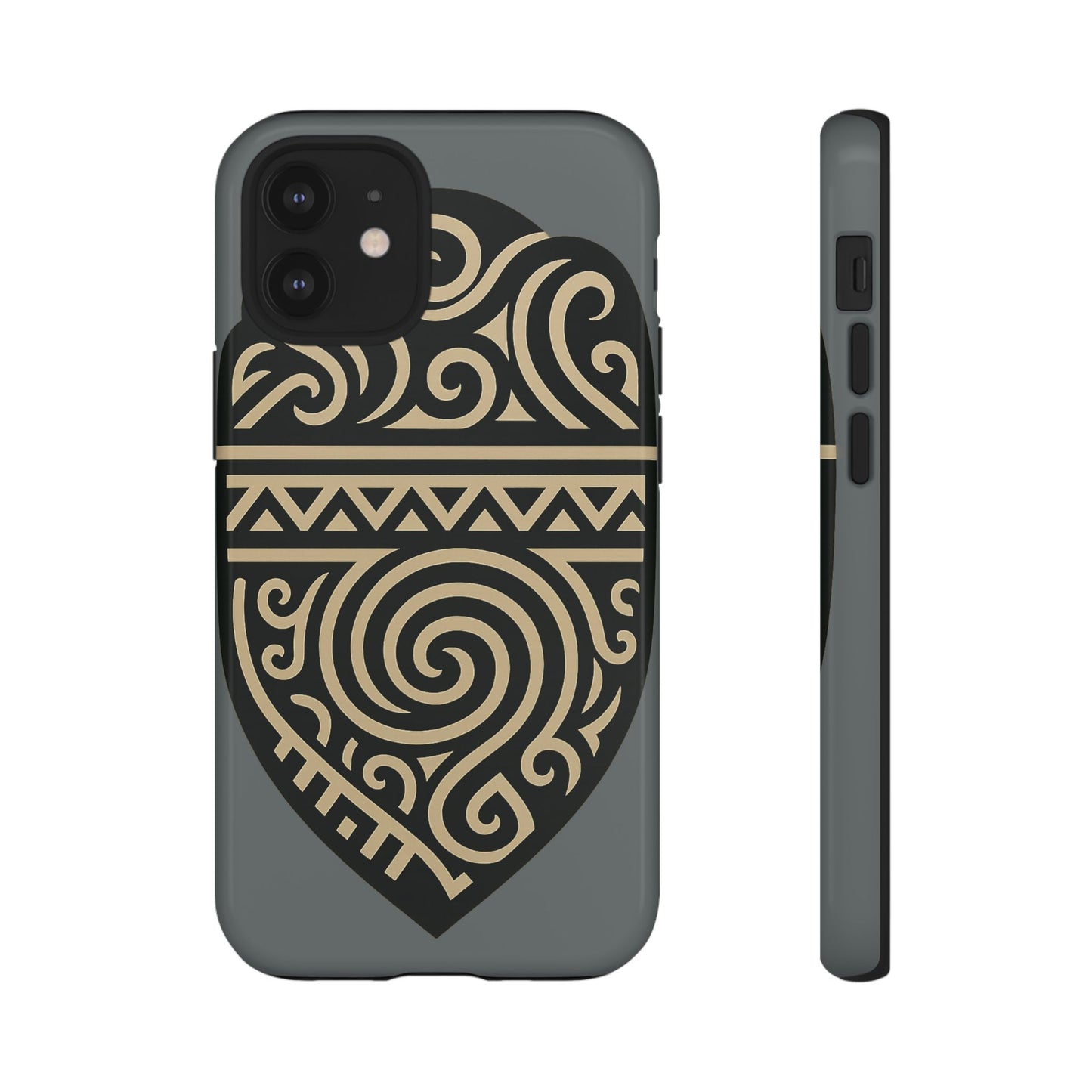 Tribal Shield Phone Case, Tough Cases, Boho Style, Unique Gift for Her, Protective Cover for iPhone, Vintage Design