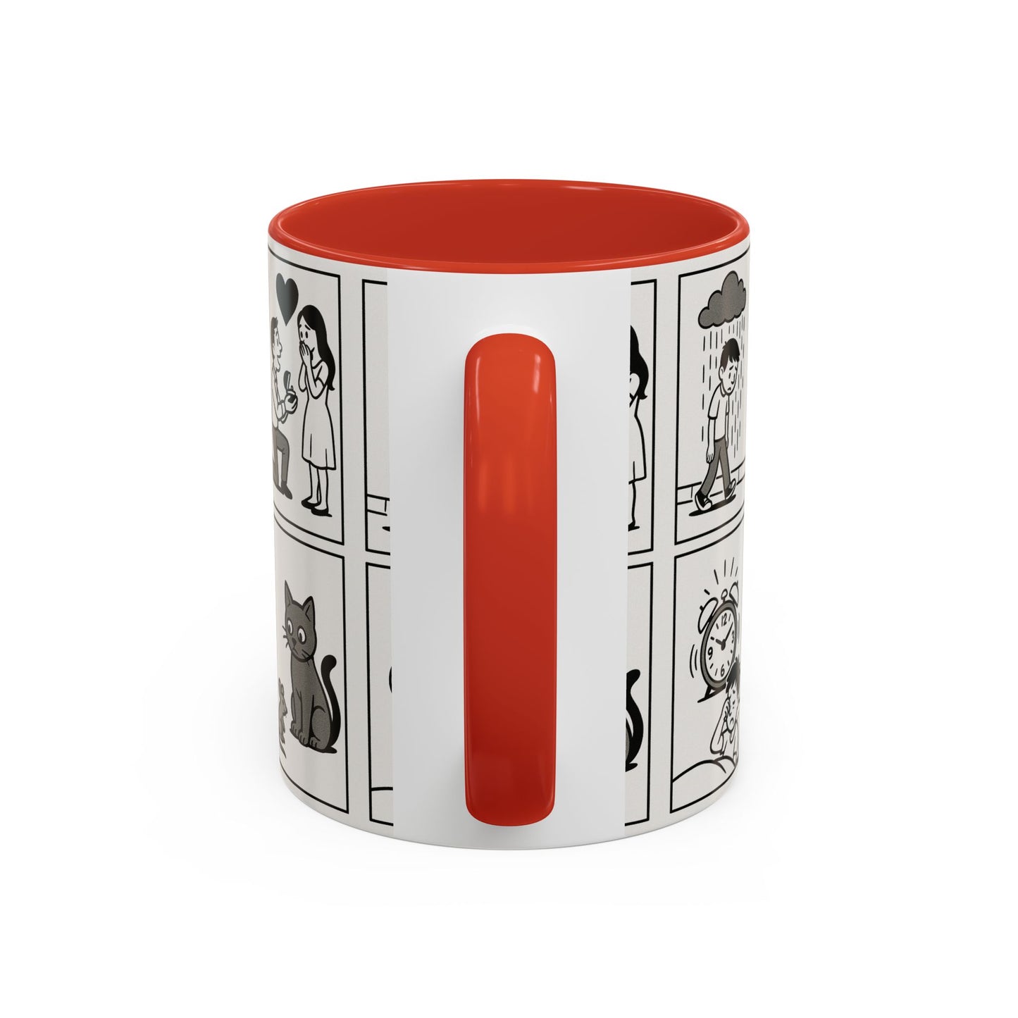 Whimsical Comic Coffee Mug | Funny Gift for Cat Lovers, Unique Kitchen Decor, Perfect for Birthdays or Anniversaries, 11oz & 15oz