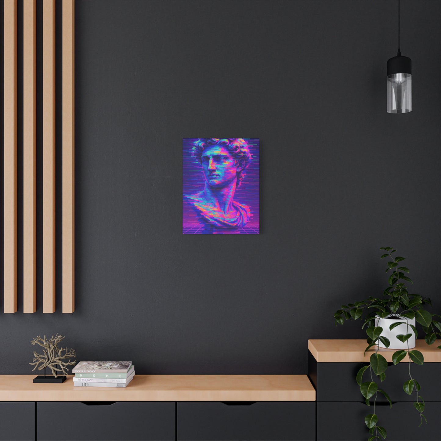 Vibrant Pop Art Canvas Print, Wall Art Decor, Unique Home Decoration, Gift for Art Lovers, Retro Aesthetic Artwork