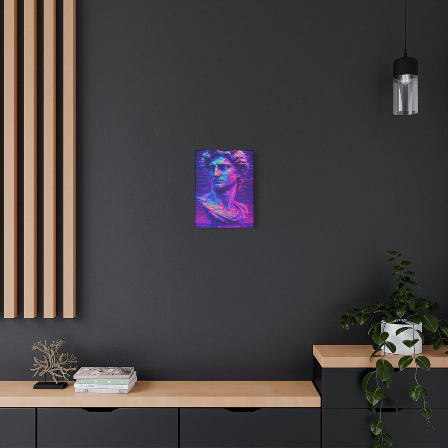 Vibrant Pop Art Canvas Print, Wall Art Decor, Unique Home Decoration, Gift for Art Lovers, Retro Aesthetic Artwork