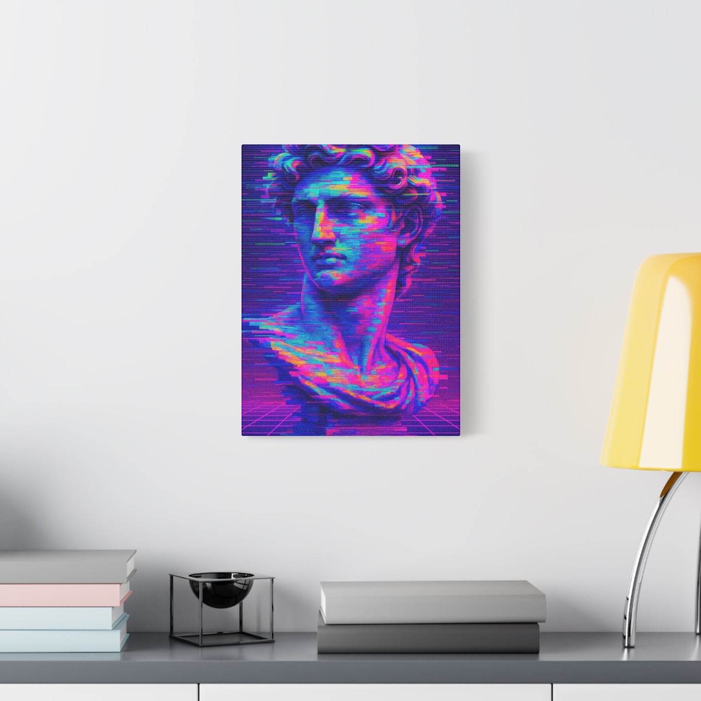 Vibrant Pop Art Canvas Print, Wall Art Decor, Unique Home Decoration, Gift for Art Lovers, Retro Aesthetic Artwork