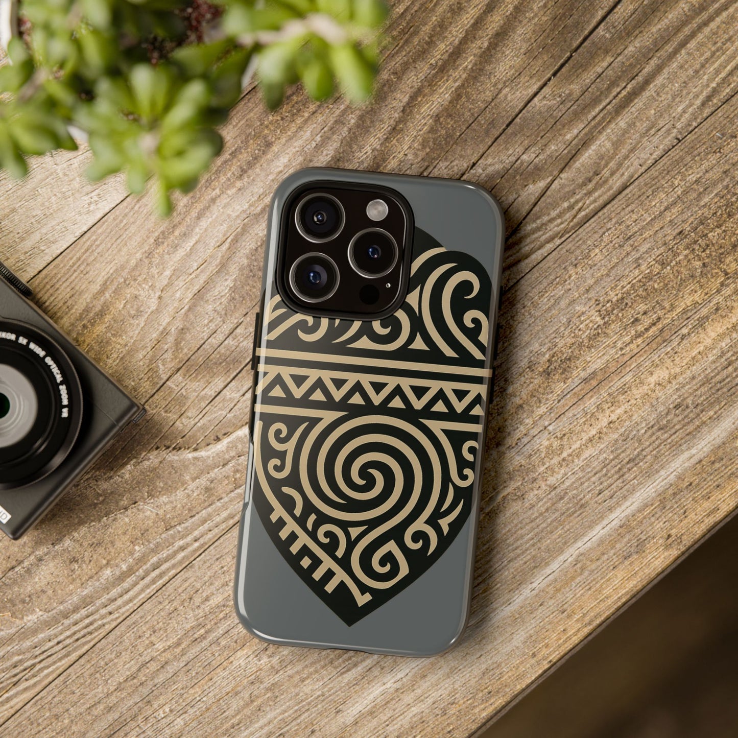 Tribal Shield Phone Case, Tough Cases, Boho Style, Unique Gift for Her, Protective Cover for iPhone, Vintage Design
