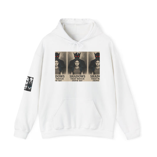 Mystical Shadows Hoodie - Unisex Heavy Blend™, Gothic Sweatshirt, Unique Gift, Halloween Apparel, Cozy Fall Fashion, Statement Piece