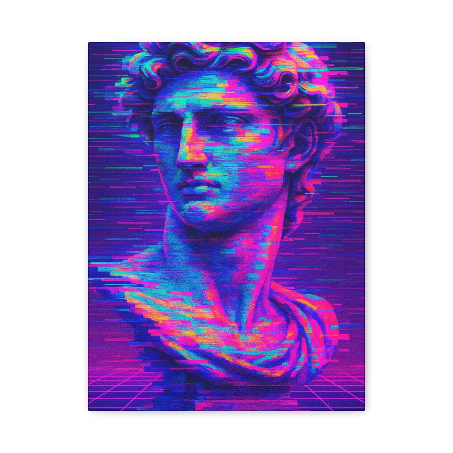Vibrant Pop Art Canvas Print, Wall Art Decor, Unique Home Decoration, Gift for Art Lovers, Retro Aesthetic Artwork