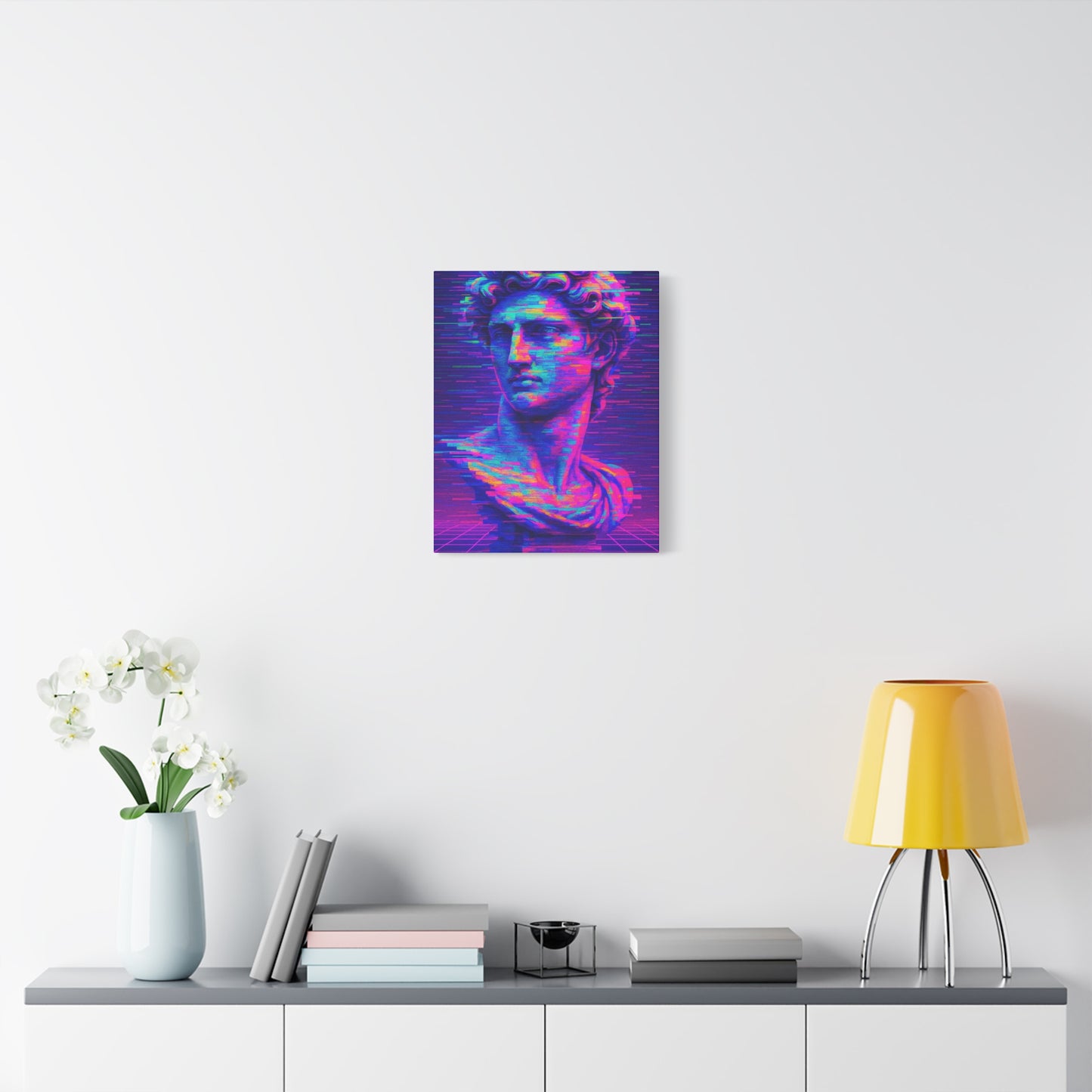 Vibrant Pop Art Canvas Print, Wall Art Decor, Unique Home Decoration, Gift for Art Lovers, Retro Aesthetic Artwork