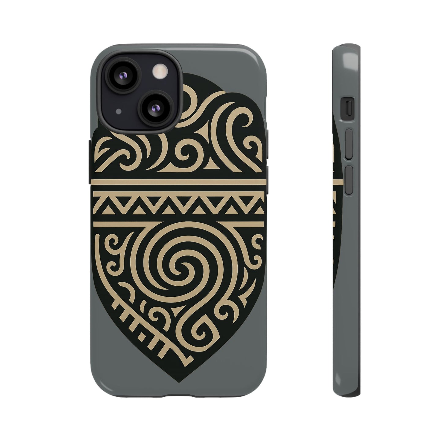 Tribal Shield Phone Case, Tough Cases, Boho Style, Unique Gift for Her, Protective Cover for iPhone, Vintage Design