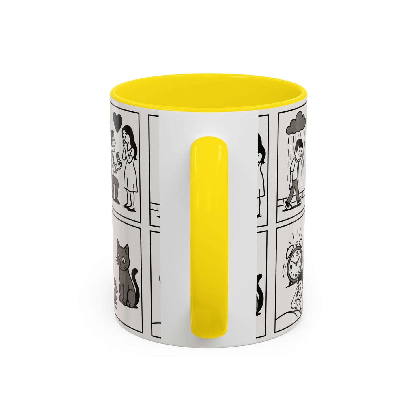 Whimsical Comic Coffee Mug | Funny Gift for Cat Lovers, Unique Kitchen Decor, Perfect for Birthdays or Anniversaries, 11oz & 15oz