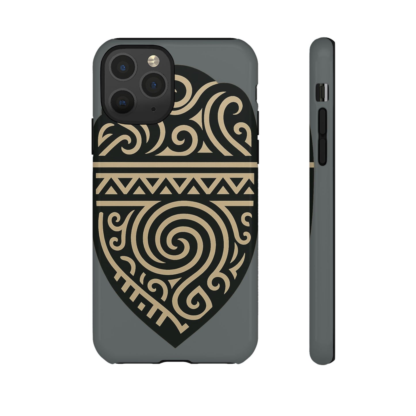 Tribal Shield Phone Case, Tough Cases, Boho Style, Unique Gift for Her, Protective Cover for iPhone, Vintage Design